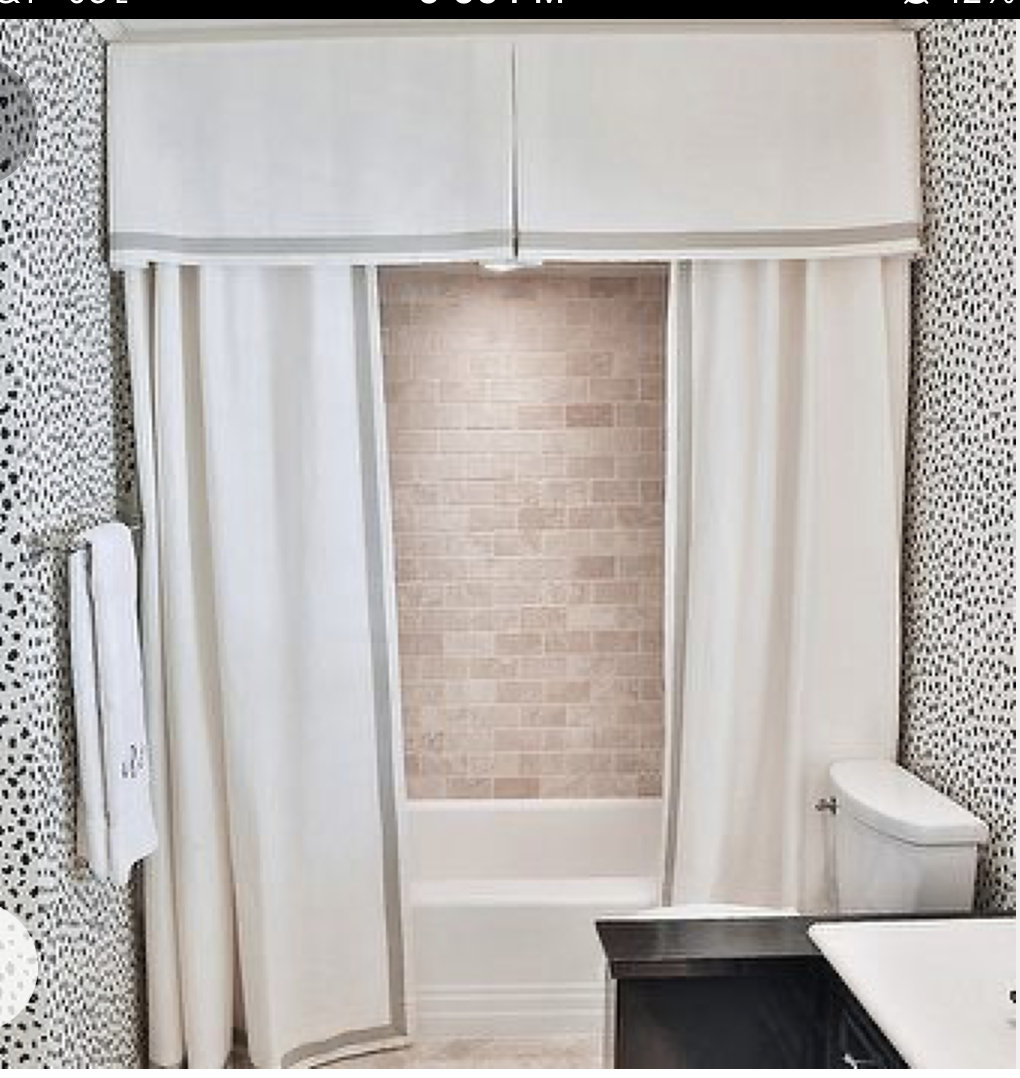 Make Draperies and a Wooden Cornice for a Shower