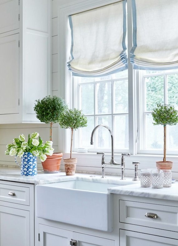 roman blinds kitchen