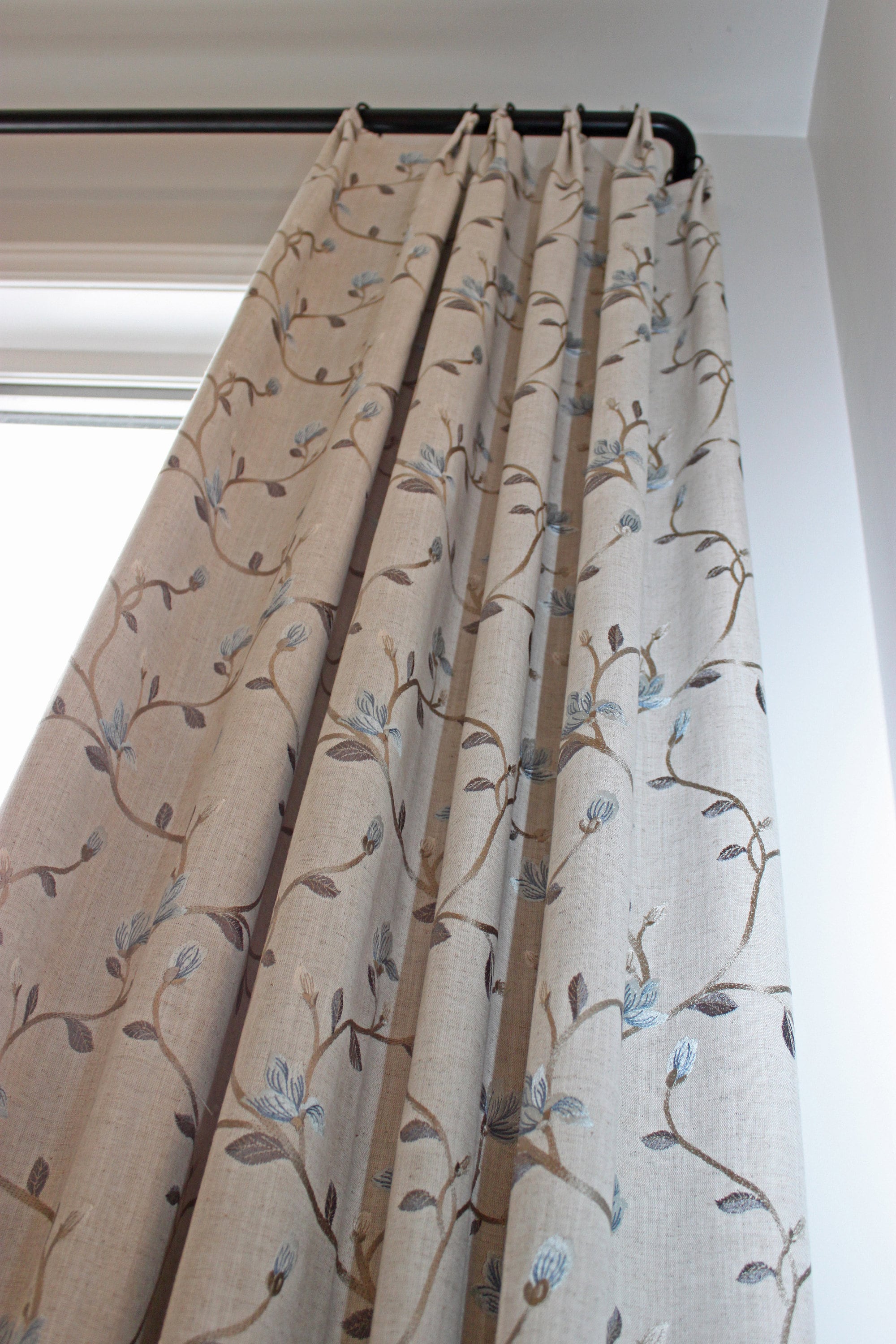 Custom Linen Drapery, Custom Curtains Beatrix, French Pleat, Curtains ...