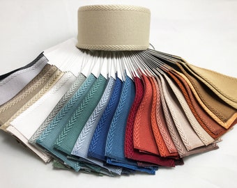 Woven Greek Key Tape Trim, Modern Decorative Border (2.375" Wide)