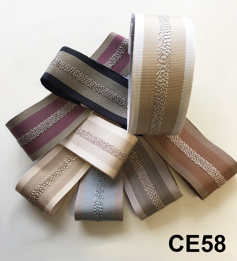 Sewing Trim by the Yard Modern Decorative Gimp CE58 Tape Etsy UK