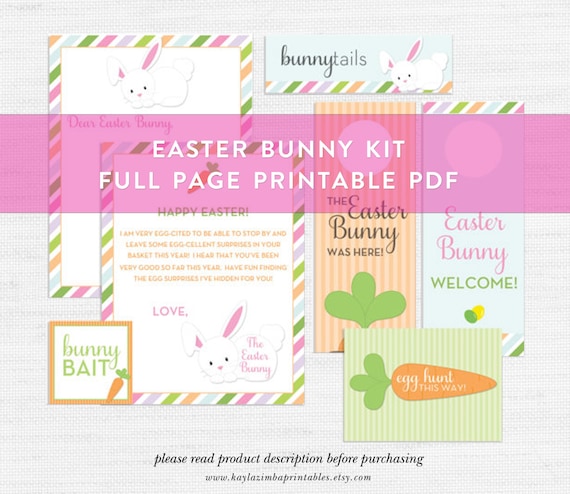 Easter Bunny Printable Offer, Bunny Bait, Easter Egg Hunt image regarding Letter From Easter Bunny Printable referred to as Easter Bunny Printable Package, Bunny Bait, Easter Egg Hunt
