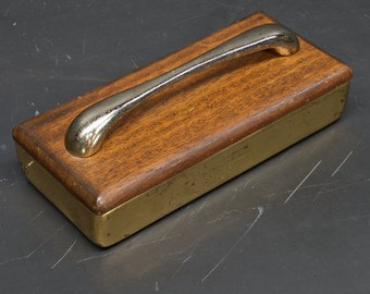 Vintage Raro Ben Seibel Joyero Latón de caoba Mediados de siglo Moderno