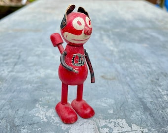 1920s Sullivan Felix the Cat Wood + Wire Vintage Antique Feline