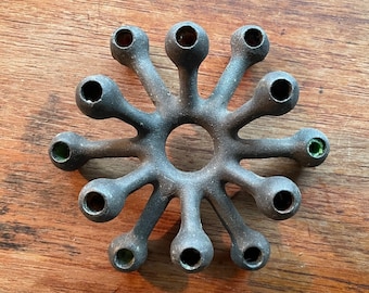 Vintage Danish Iron Candleholder Dansk Designs Jens Quistgaard Mid-Century Centerpiece IHQ Denmark