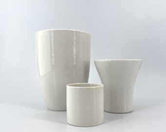 1960s German Porcelain Cup Collection Vintage Mid-Century Modern Minimalist