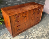 1960s Rosewood Low Dresser Vintage Mid-Century Danish Modern - Dealer Special - Restoration Candidate