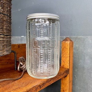 1930s Glass Coffee Jar Storage Container General Store Apothecary Bespoke Boutique