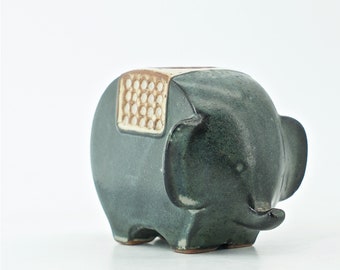 Stoneware Otagiri Japan Elephant Candleholder Vintage Mid-Century Figure sculpture