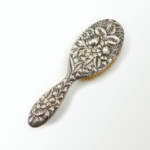 Antique Sterling Repoussé Brush image 1