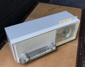 1940s Clock Radio Console Table Vintage Mid-Century Modern Transistor Braun Dieter Rams Style