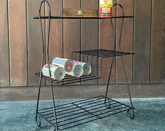Antique Wire Shelf 1950s or 1960s Mid-Century Vintage Clean Strong