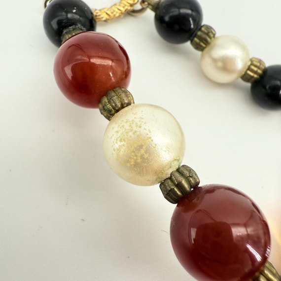 Vintage Bakelite Necklace Iced Tea - image 12