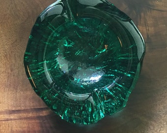 Iitala Esmeralda cristal verde hielo cenicero