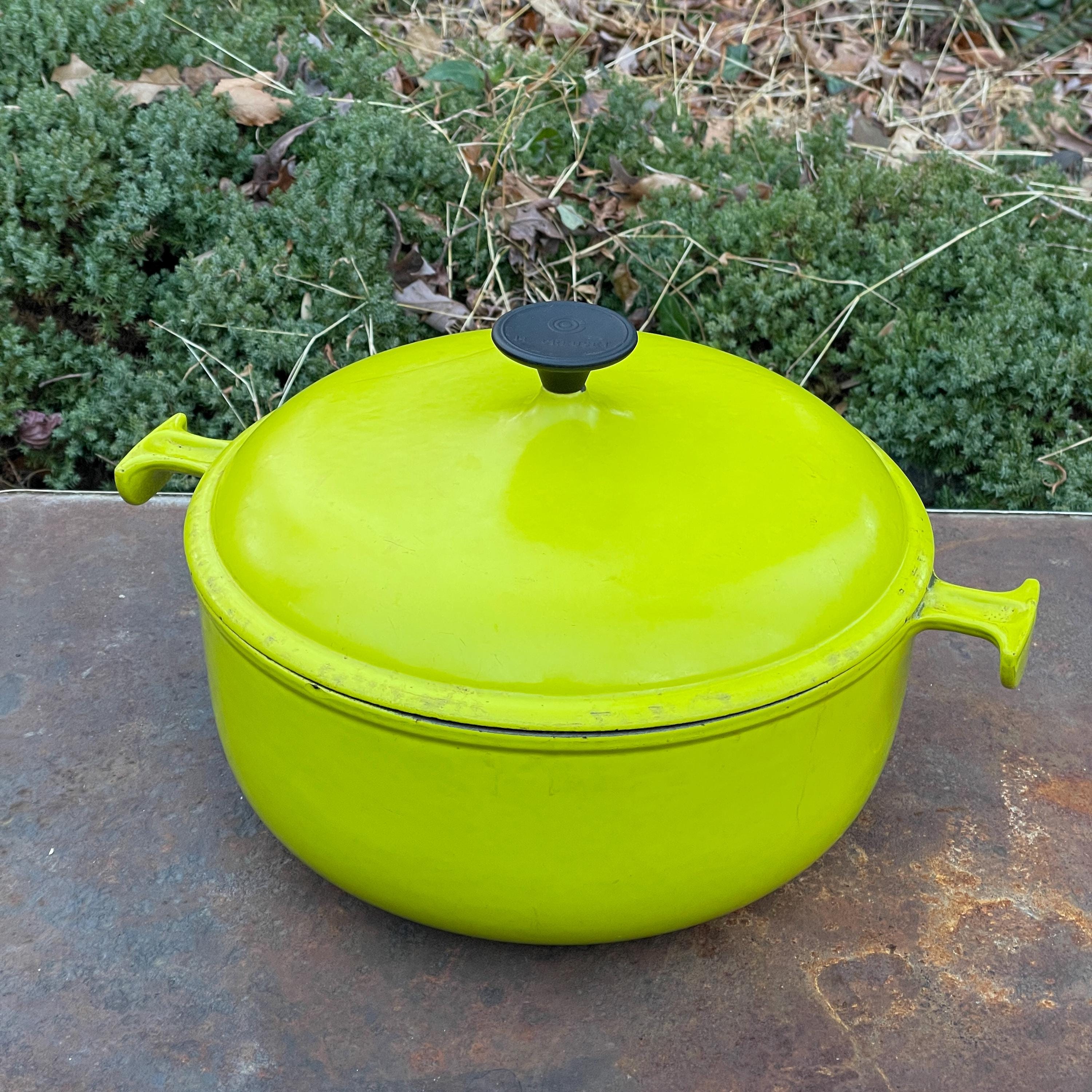 Vintage Le Creuset 29 Enzo Mari XL Pot Yellow W/ Lid - Etsy