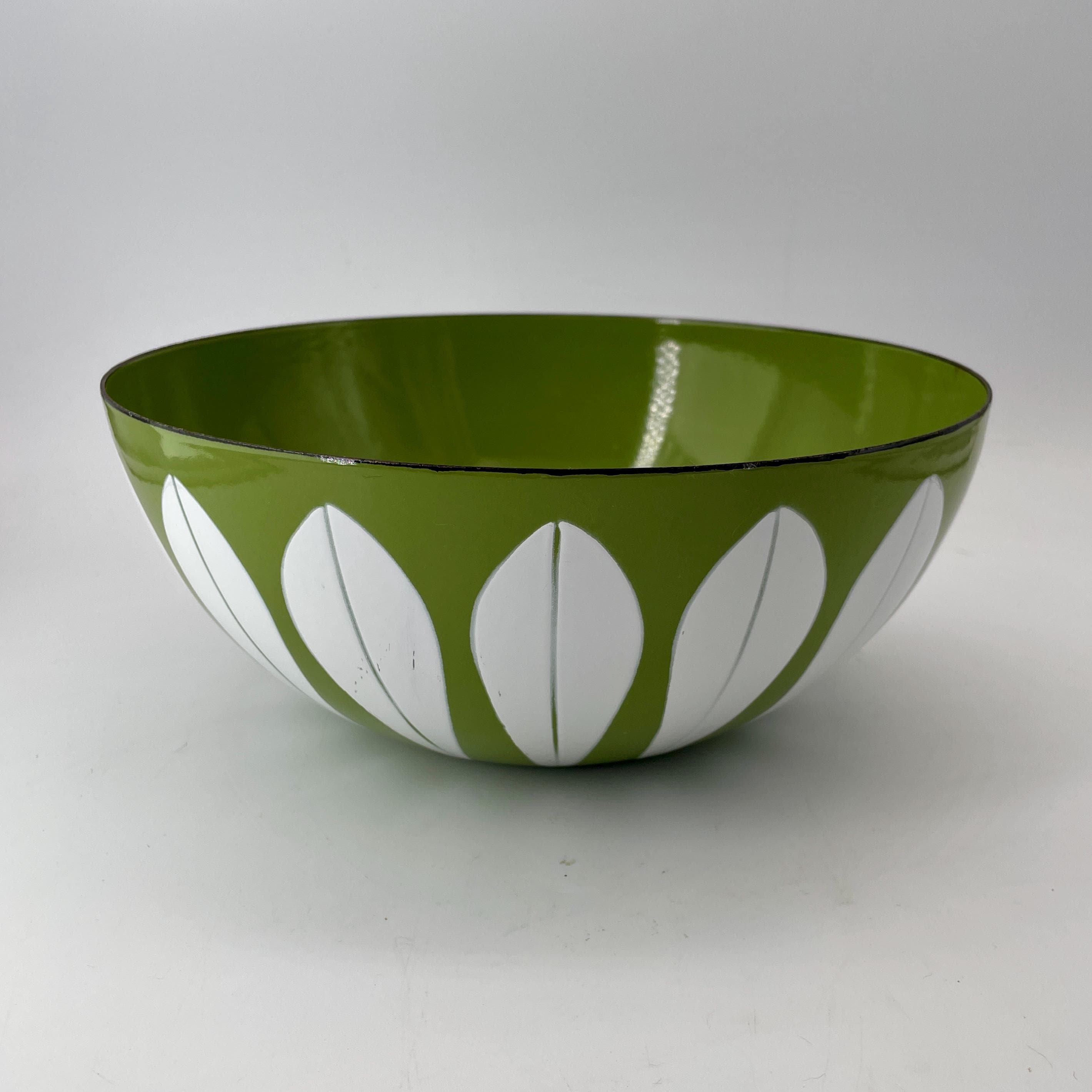 Green White Lotus Bowl 9.5