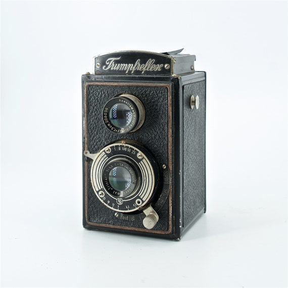 Vintage 1940s Trumpfreflex TLR Camera Anastigmat Triolar 4.5/7.5cm