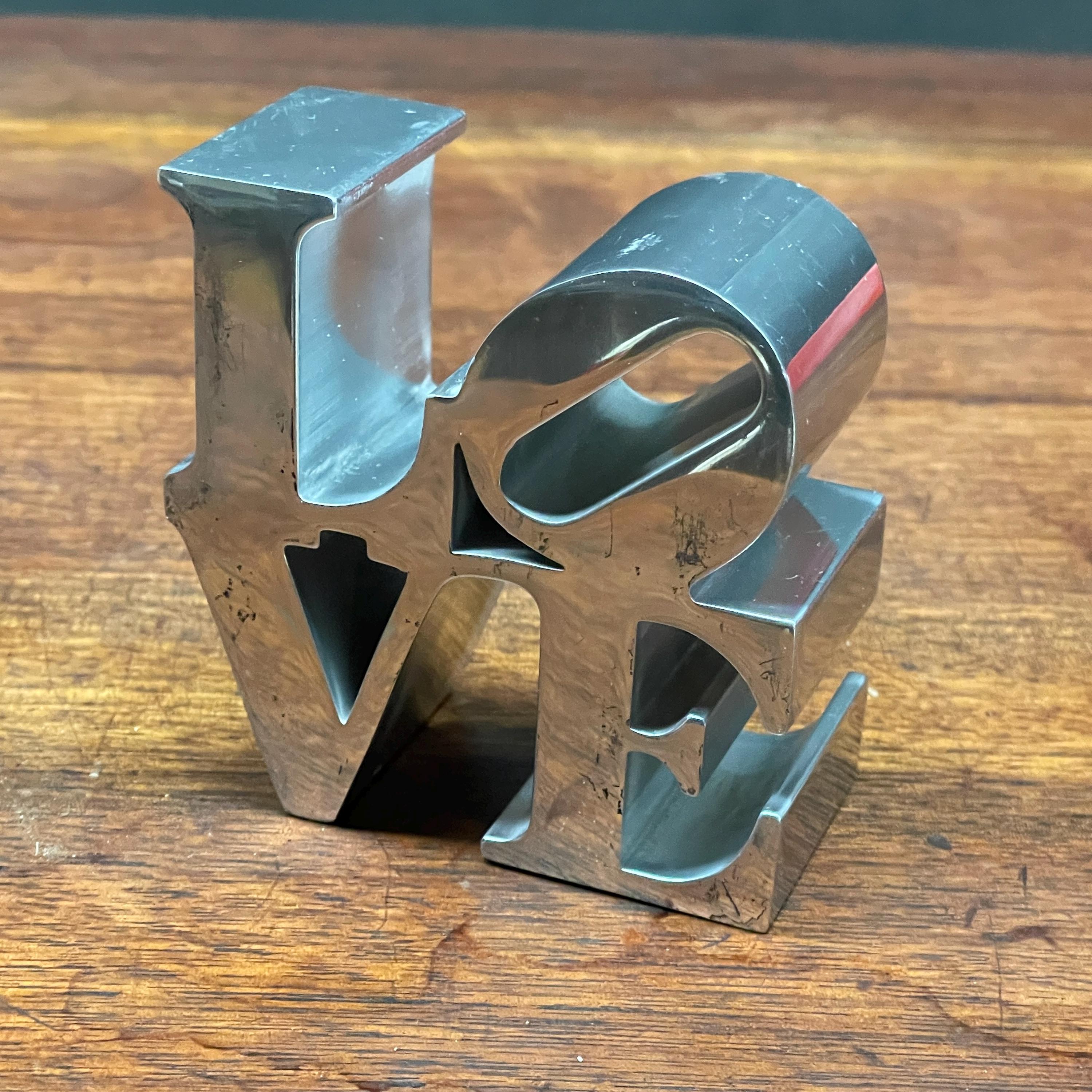 Robert Indiana Love Paperweight - Etsy