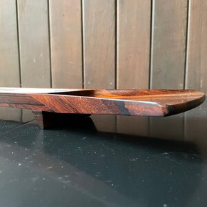 Vintage 1960s Jens H. Quistgaard Bow Tie Serving Tray in Palisander Rosewood for Dansk Rare Woods Collection Mid-Century Danish Modern image 5