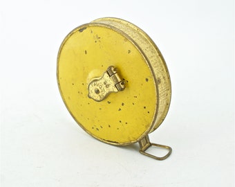 Vintage Early 20th Century FAVORITE 50 Measuring Tape Fifty feet Patent Date 1897 Winding Retraction Sewing Seamstress 1800s like Revonoc
