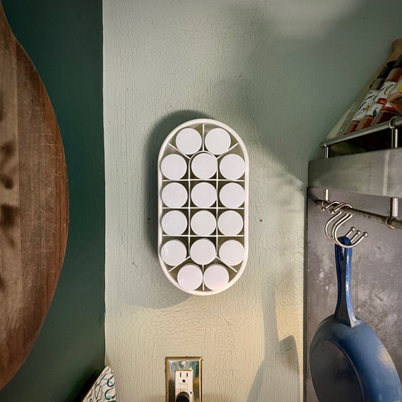 A Vintage Spice Rack Gets a Modern Look