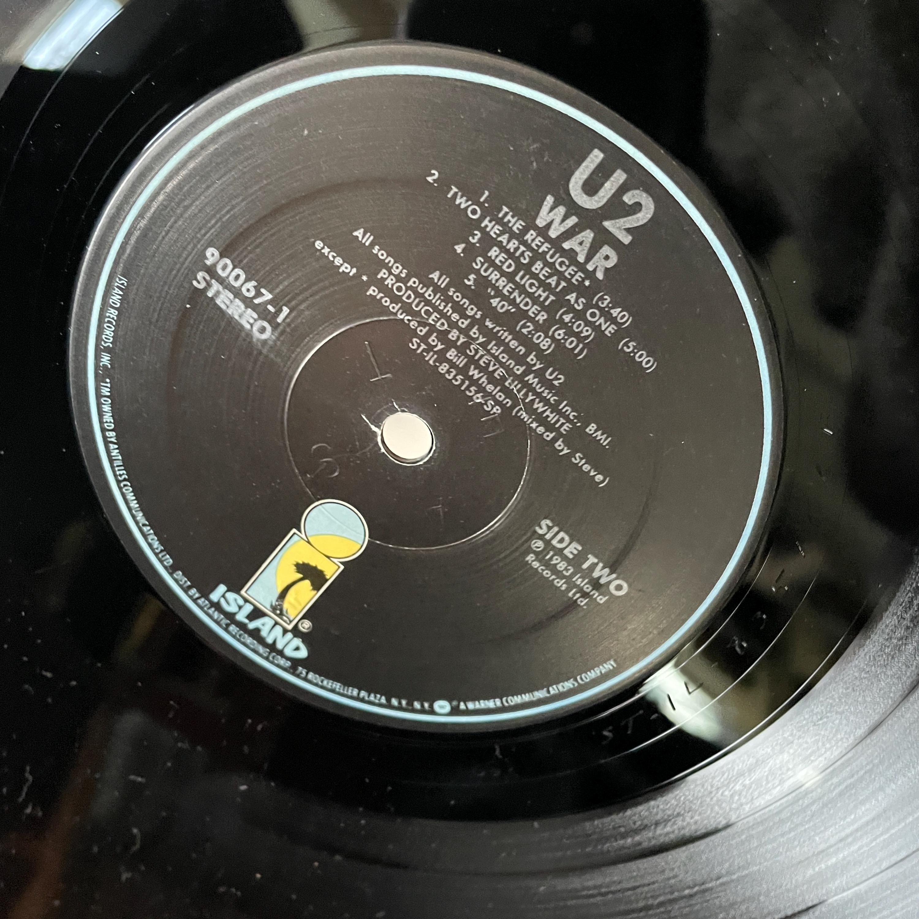 1983 U2 WAR Vinyl Record Clean Gatefold 1980s Vintage Rock Island