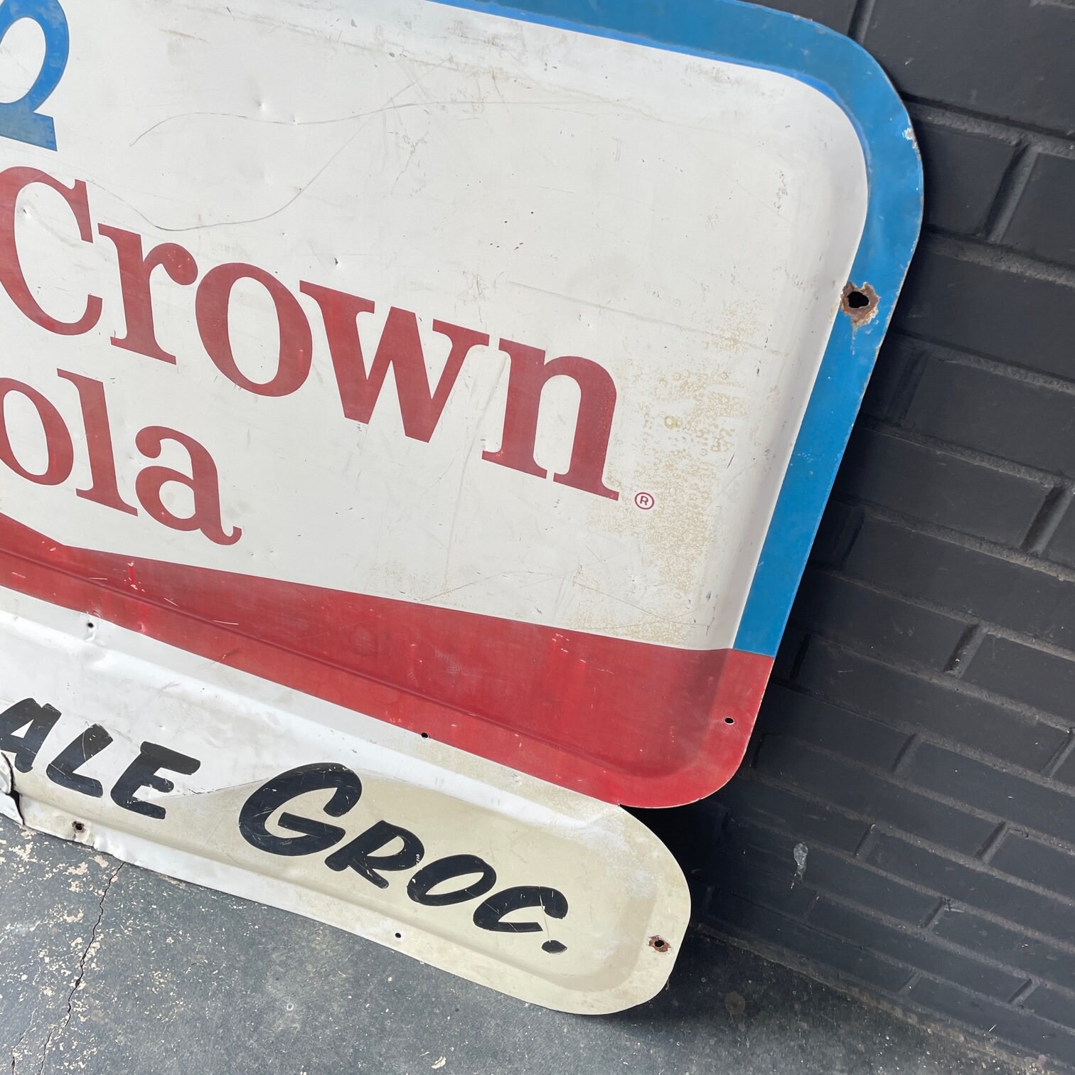 USA 50s CROWN COLA 看板 USA 50s CROWN COLA 看板 1959 Vintage Metal