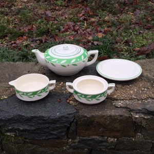 Art Deco Tea Set Japan MidCentury Stacking image 4