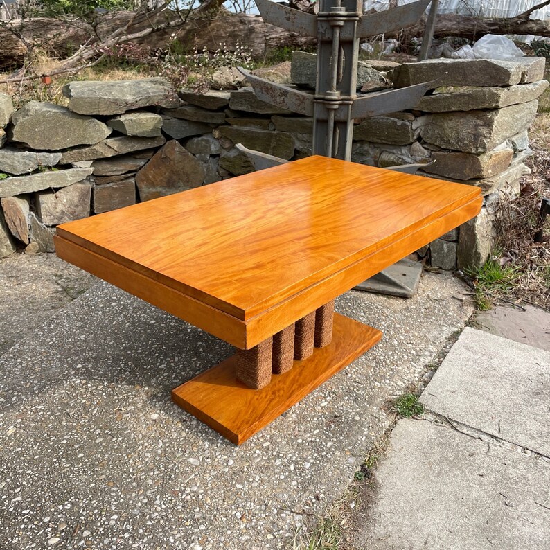 1950s Domus Style Table Vintage Mid-Century Modern Craftsman after Michael Van Beuren image 2