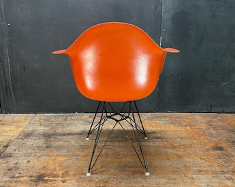 Herman Miller Eiffel Tower Chair Orange DKR Fiberglass