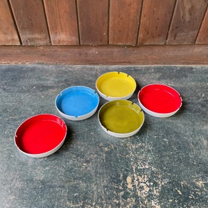 Set of 5 Colorful Ashtray Collection image 2