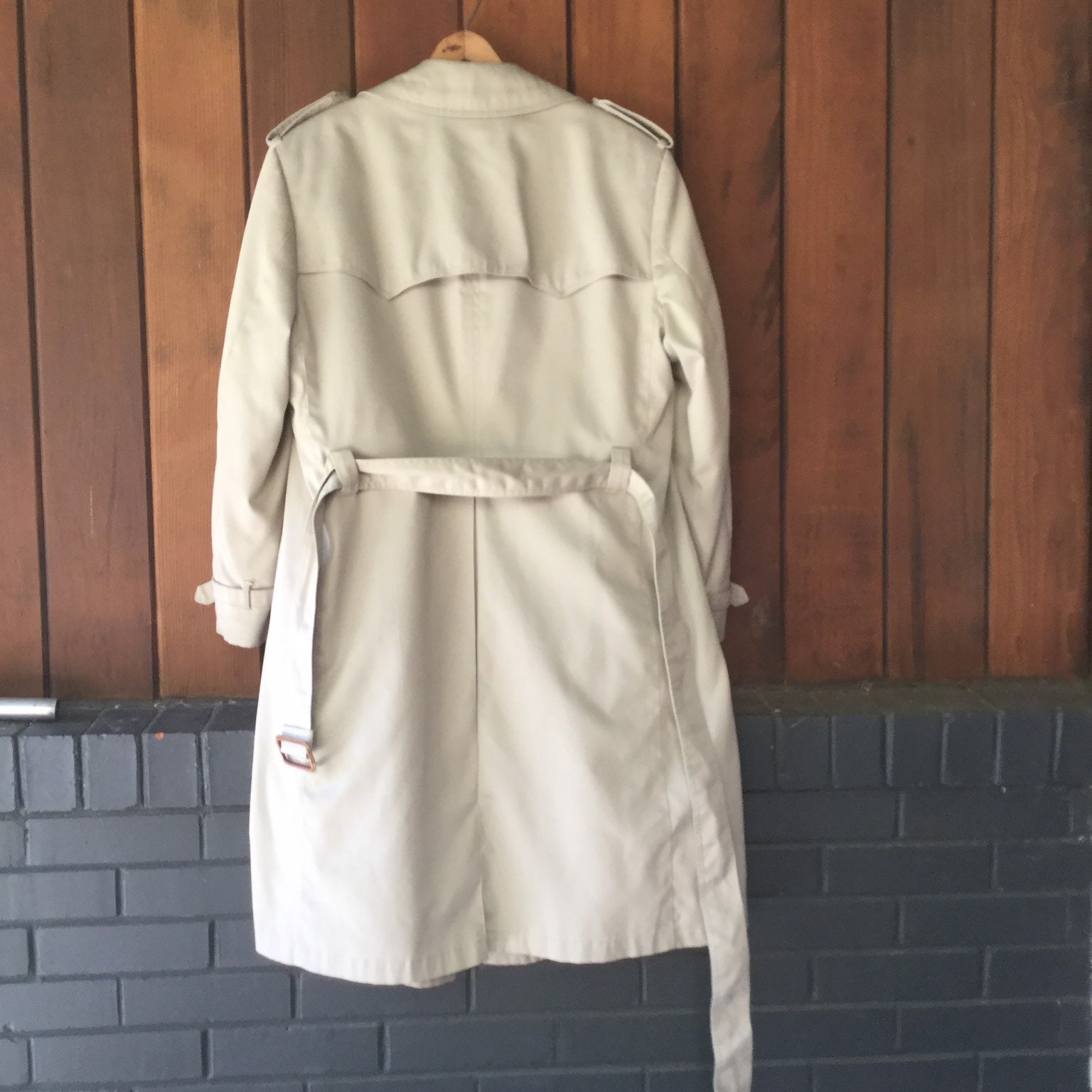 Vintage Christian Dior Trench Coat Jacket Tan -  Israel