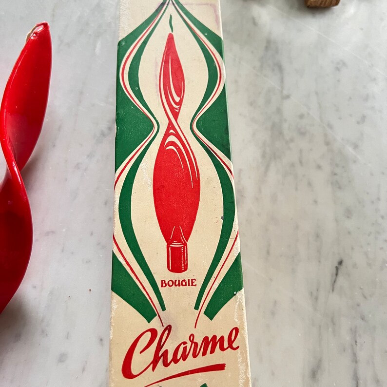 vintage charme holland candles sticks red rare spell charm image 5