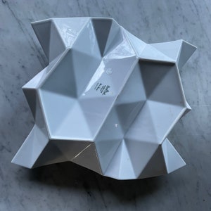 Vintage Origami White Rosenthal Platter Folded Porcelain image 3
