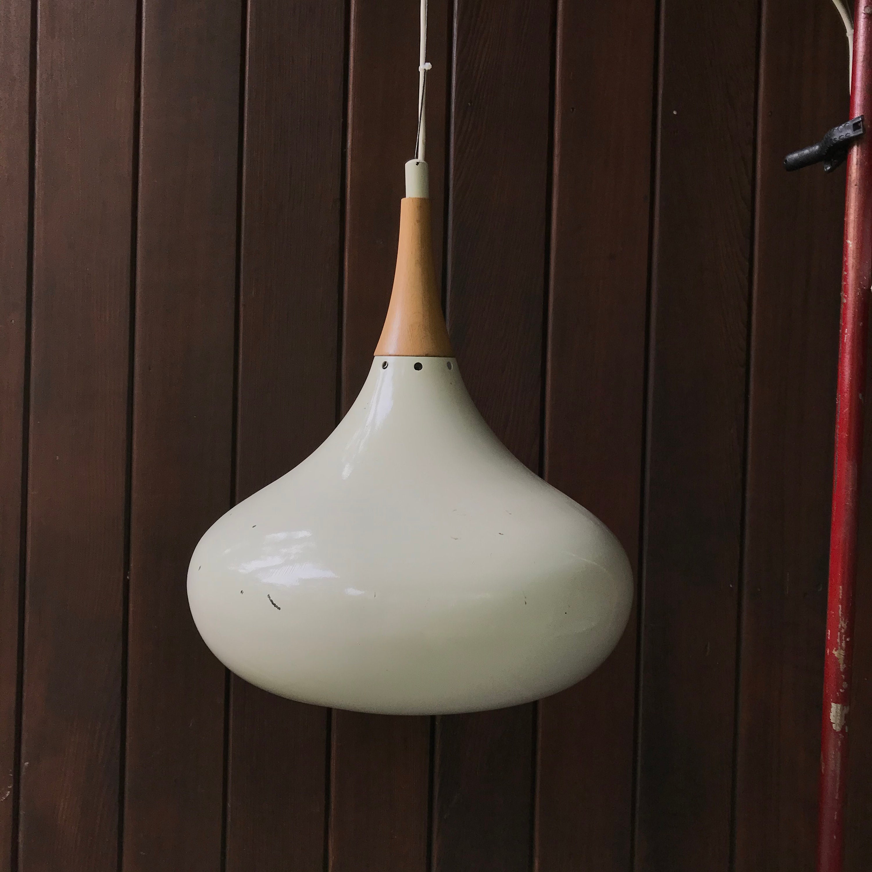1970s lámparas colgantes gigantes luces Vintage mediados del | Etsy