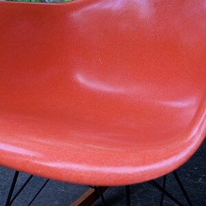 Herman Miller Rocking Chair Fiberglass Armchair Shell Charles&Ray Eames Vintage Mid-Century Modern afbeelding 7