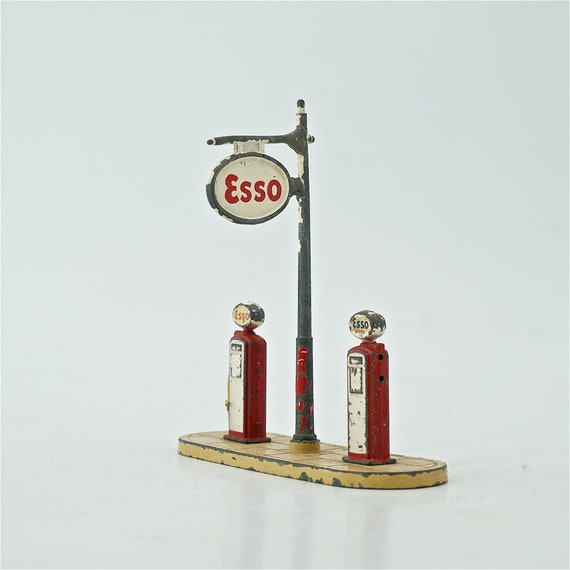 Station Service Shell en bois avec pompes Dinky Toys