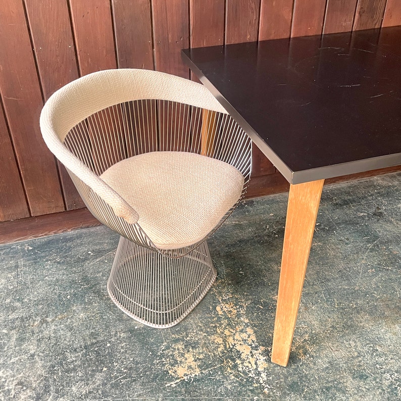 Vintage 1970s Platner Knoll Armchair Desk Vanity or Dining Chair American Moden Mid-Century image 1