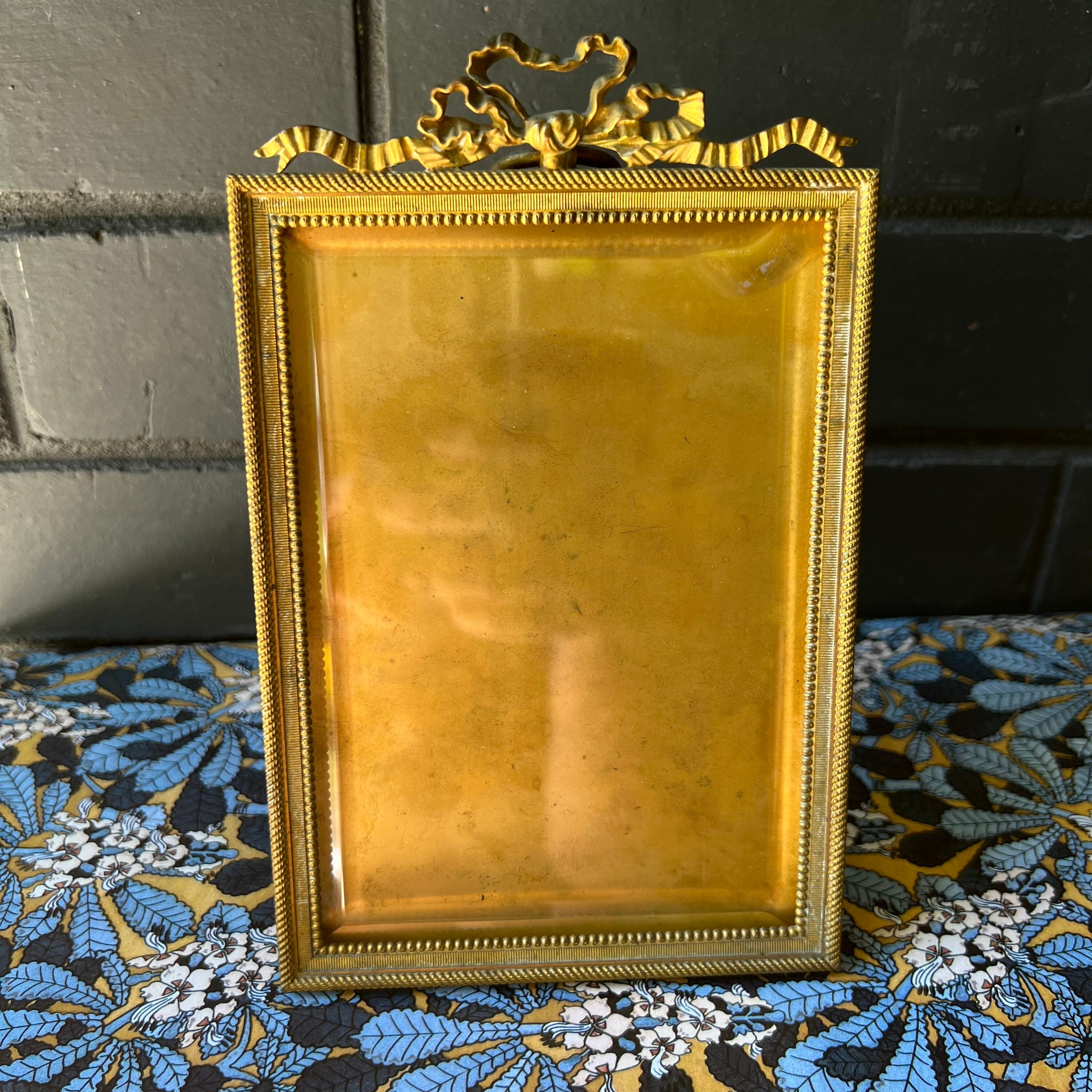 French Antique Bronze Frame - Etsy