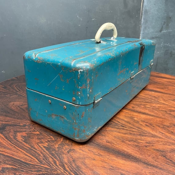 1950s Union Steel Chest Corp. Toolbox Vintage Mid-century