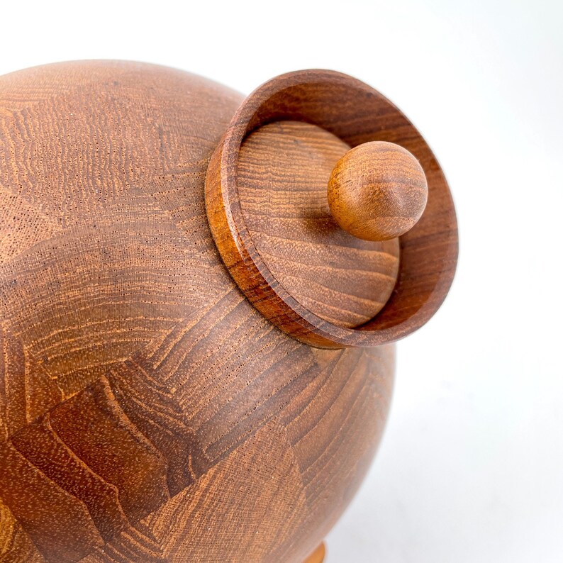 1950s Danish Teak Staved Nut Bowl Wall Mount Rare Vintage Mid-Century Denmark Design 画像 8