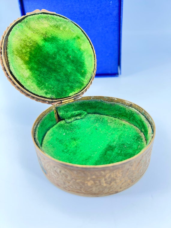 Antique French Bronze Portrait Jewelry Casket Gem