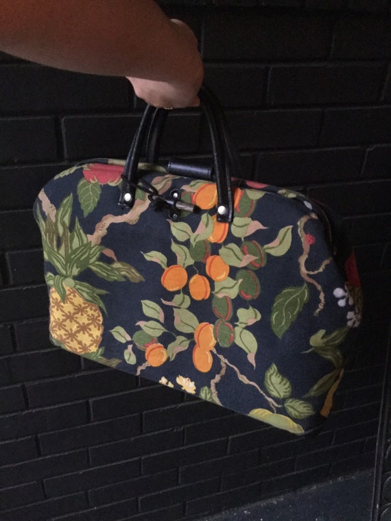 MidCentury Modern Swedish Bag Fruit Print