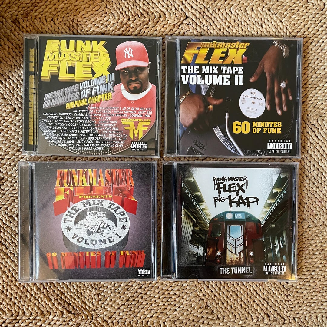 Vintage Mixtape Cds Released by Funkmaster Flex Volume 1, 2, 3, 4 NYC ...