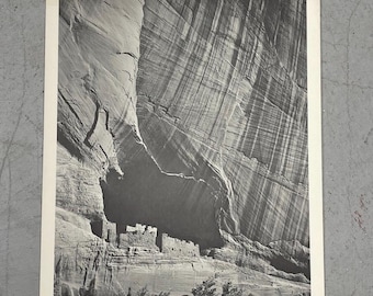 Ansel Adams The White House Canyon de Chelly National Monument Vintage 1960s Park Photograph Vintage Mid-Century