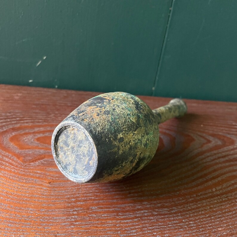 1950s Japanese Cast Iron Vase Vintage Midcentury Modern Etsy