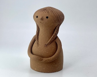 Cerámica vintage Rosemary Taylor Escultura de figura femenina minimalista de mediados de siglo