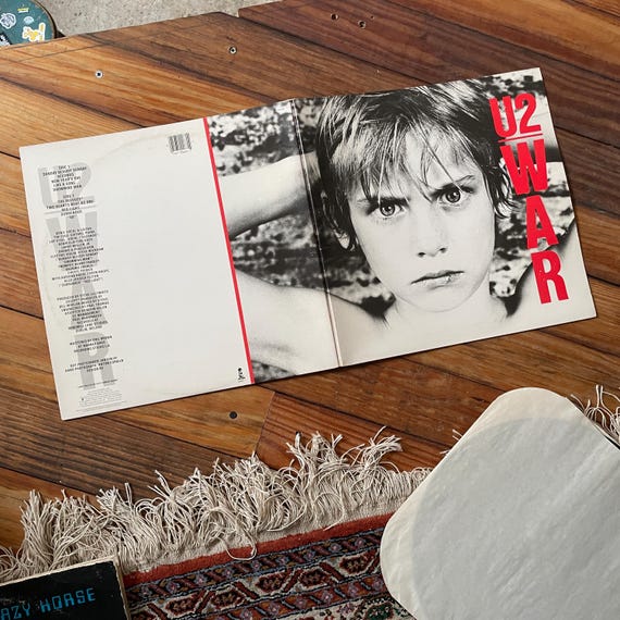 1983 U2 WAR Vinyl Record Clean Gatefold 1980s Vintage Rock Island