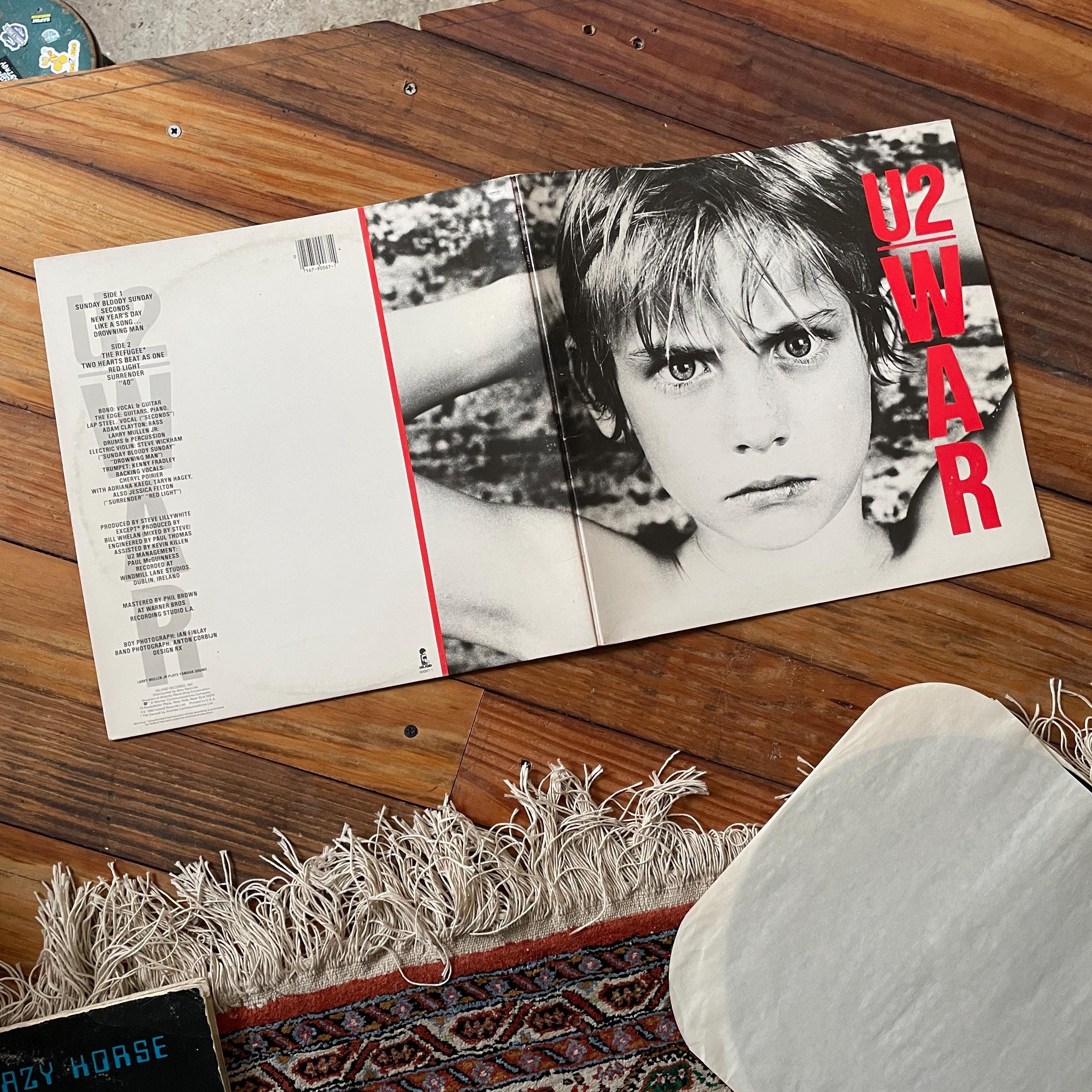 U2 レコード 1983 U2 WAR Vinyl Record Clean Gatefold 1980s Vintage Rock Island