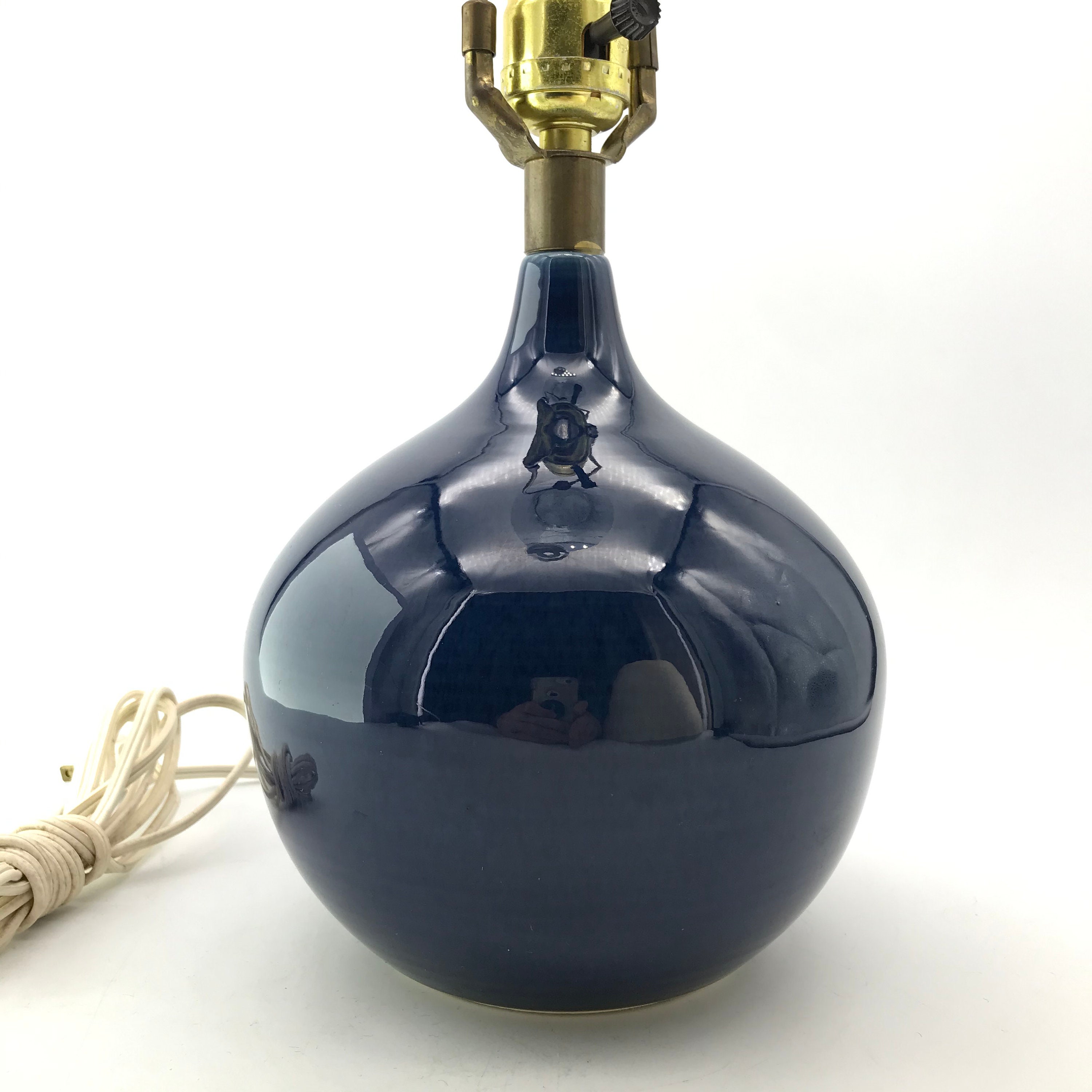 Origami Blue Ceramic Table Lamp